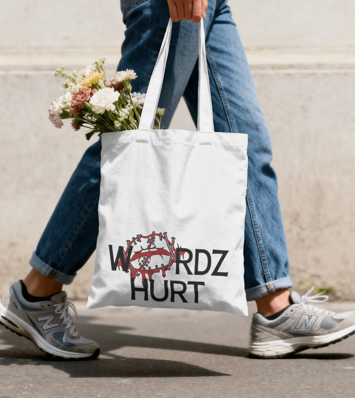 Wordz Hurt Tote Bag